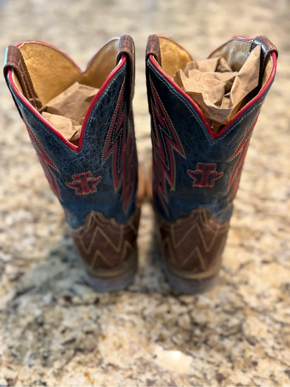 Western cowboy boots kids handmade leather rodeo southwestern